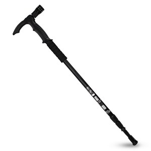 Bâton de marche 67-135 cm - grip eva - randonnée&nbsp;trekking - aluminium - led