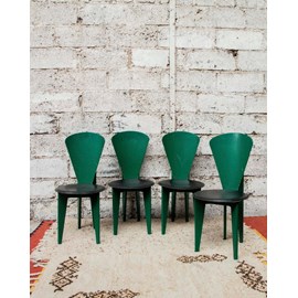 Lot de 4 chaises en simili n°990