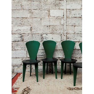 Lot de 4 chaises en simili n°990