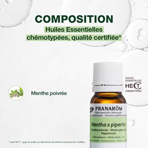 Pranarom - huile essentielle de menthe poivrée - bio