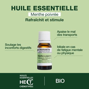 Pranarom - huile essentielle de menthe poivrée - bio