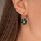 Boucles d'oreilles aurore Vert