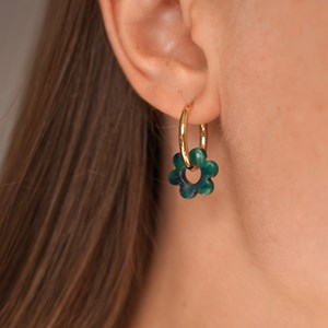Boucles d'oreilles aurore Vert