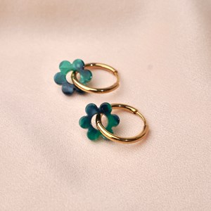 Boucles d'oreilles aurore Vert