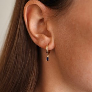 Boucles d'oreilles etna Bleu