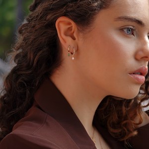 Boucles d'oreilles etna Vert