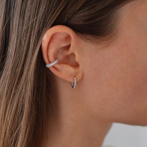 Boucles d'oreilles ondulation Argent