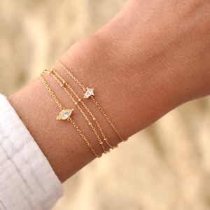 Bracelet aurora australis Doré