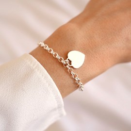 Bracelet médaille coeur