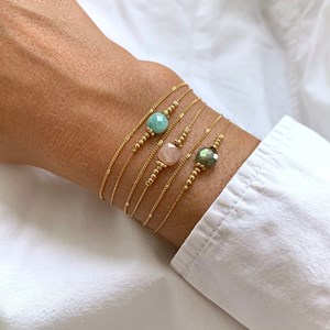 Bracelet sablé Gris
