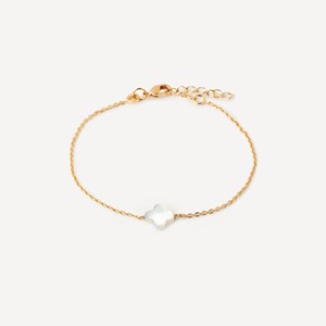 Bracelet trèfle Blanc