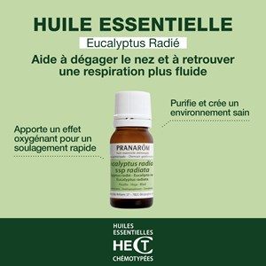 Pranarom - huile essentielle d'eucalyptus radié
