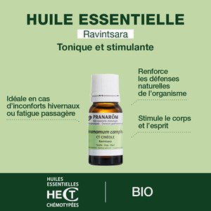 Pranarom - huile essentielle de ravintsara - bio