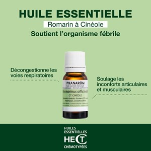 Pranarom - huile essentielle de romarin à cinéole