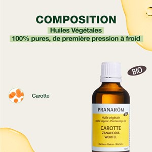 Pranarom - huile végétale de carotte - bio