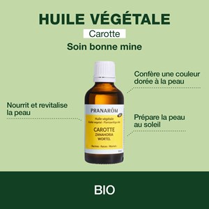 Pranarom - huile végétale de carotte - bio