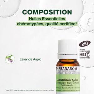 Pranarom - huile essentielle de lavande aspic - bio