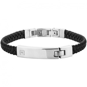 Bracelet souple christiano en acier 316l avec diamant blanc