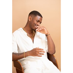 Bracelet souple hazou en acier 316l