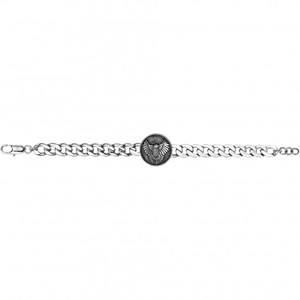 Bracelet souple aigle en pvd