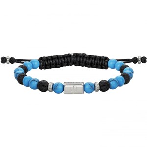 Bracelet souple dan en acier 316l avec turquoise bleu turquoise