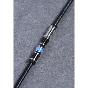 Bracelet souple max en acier 316l avec turquoise bleu turquoise