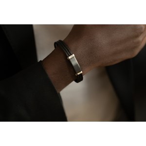 Bracelet semi-rigide adama en acier 316l