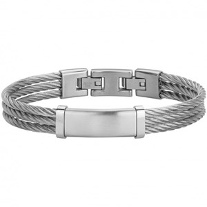 Bracelet semi-rigide adama en acier 316l