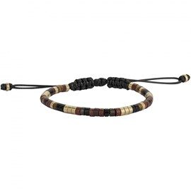 Bracelet souple naïm en acier 316l avec oeil de tigre multicolore