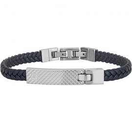 Bracelet souple simon en acier 316l avec diamant blanc