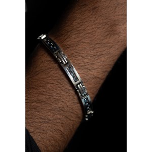 Bracelet souple multi-motifs sully en acier 316l