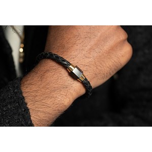 Bracelet semi-rigide oscar en acier 316l