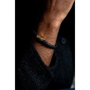 Bracelet semi-rigide oscar en acier 316l