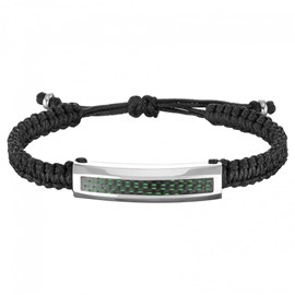 Bracelet souple sur cordon léon en acier 316l