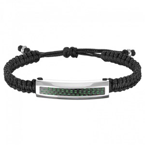Bracelet souple sur cordon léon en acier 316l