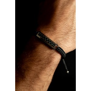 Bracelet souple sur cordon léon en acier 316l