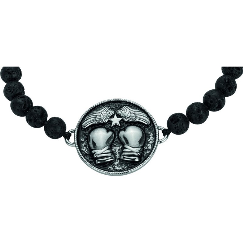 Phébus Bijoux - Bracelet boxe argent en acier 316l