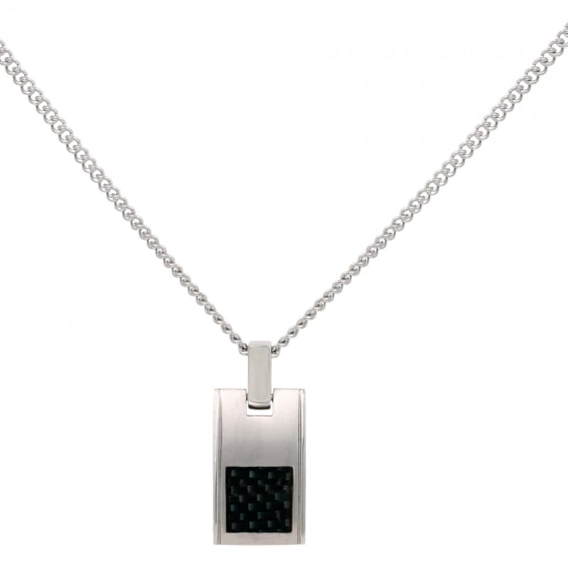 Phébus Bijoux - Plaque sur chaîne séverin en acier 316l