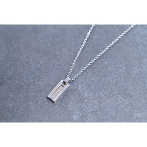 Plaque sur chaîne sasha en acier 316l