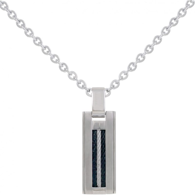 Phébus Bijoux - Plaque sur chaîne sasha en acier 316l