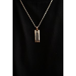 Plaque sur chaîne sasha en acier 316l