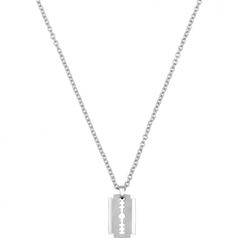 Phébus Bijoux - Plaque sur chaîne aaron en acier 316l
