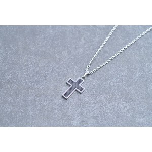 Collier mono-motif cédric en acier 316l