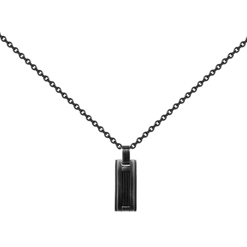 Phébus Bijoux - Plaque sur chaîne sasha en acier 316l