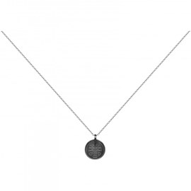 Collier mono-motif james en pvd