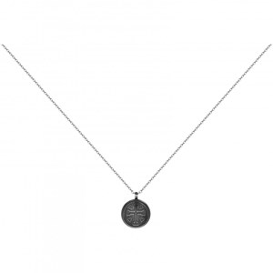 Collier mono-motif james en pvd