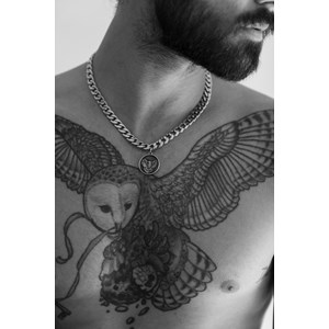 Collier aigle en pvd