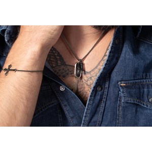 Collier jin en pvd
