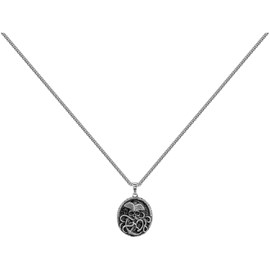 Collier mono-motif luke en acier