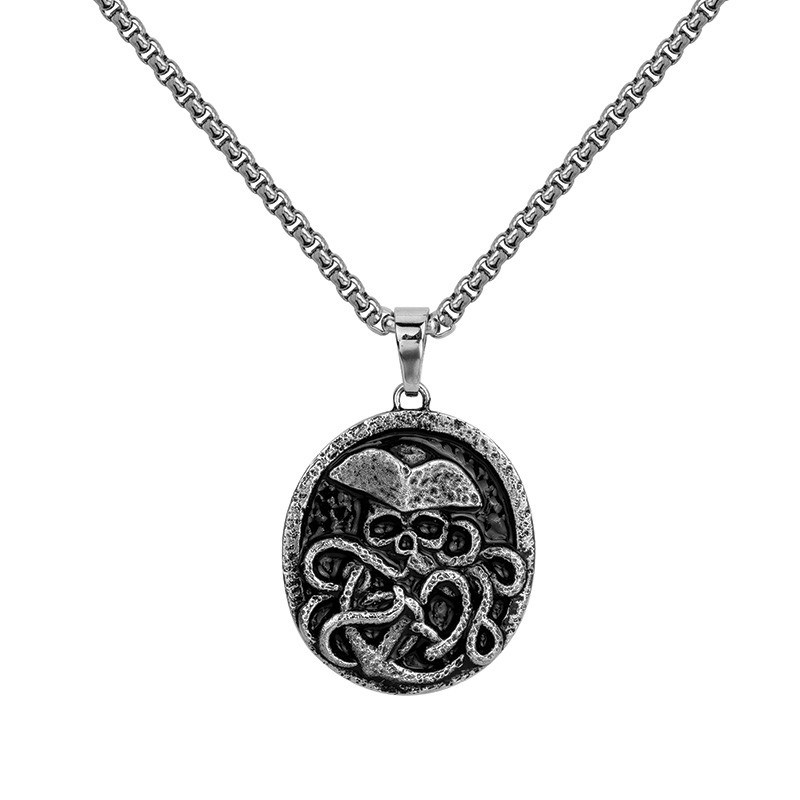 Phébus Bijoux - Collier mono-motif marin en acier